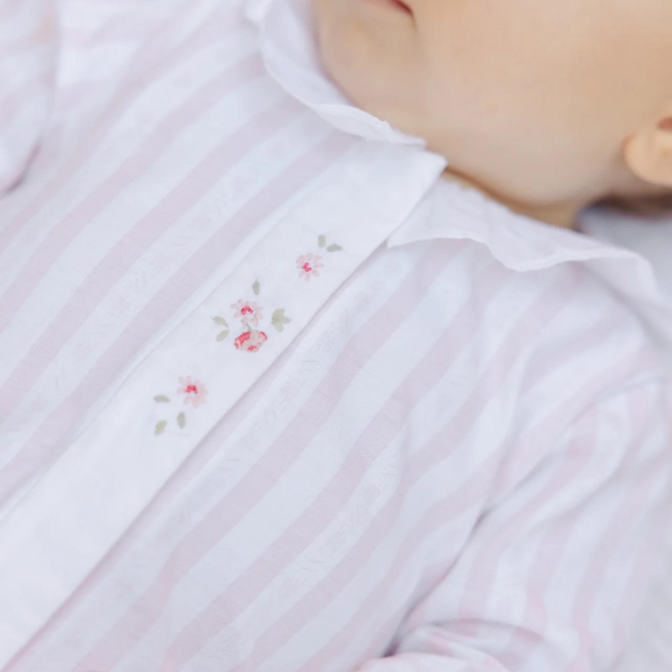 Βρεφικό φορμάκι Ριγέ Απαλό ροζ