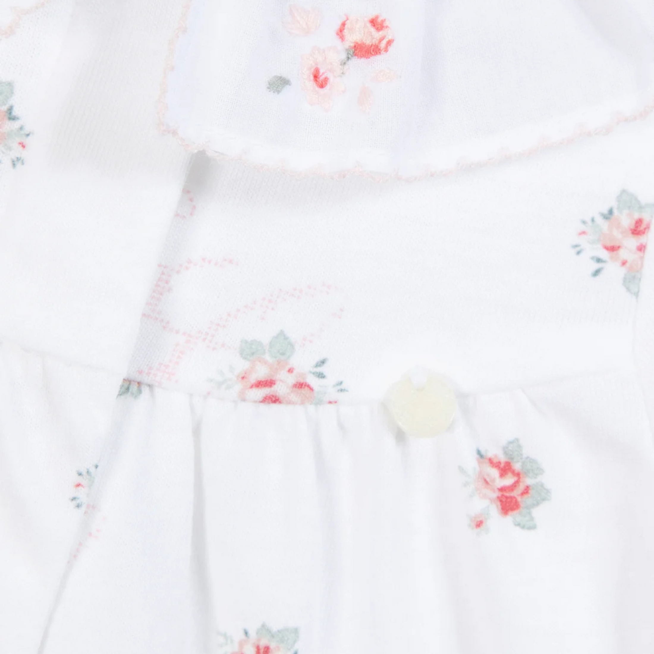 Baby onesie White with flowers