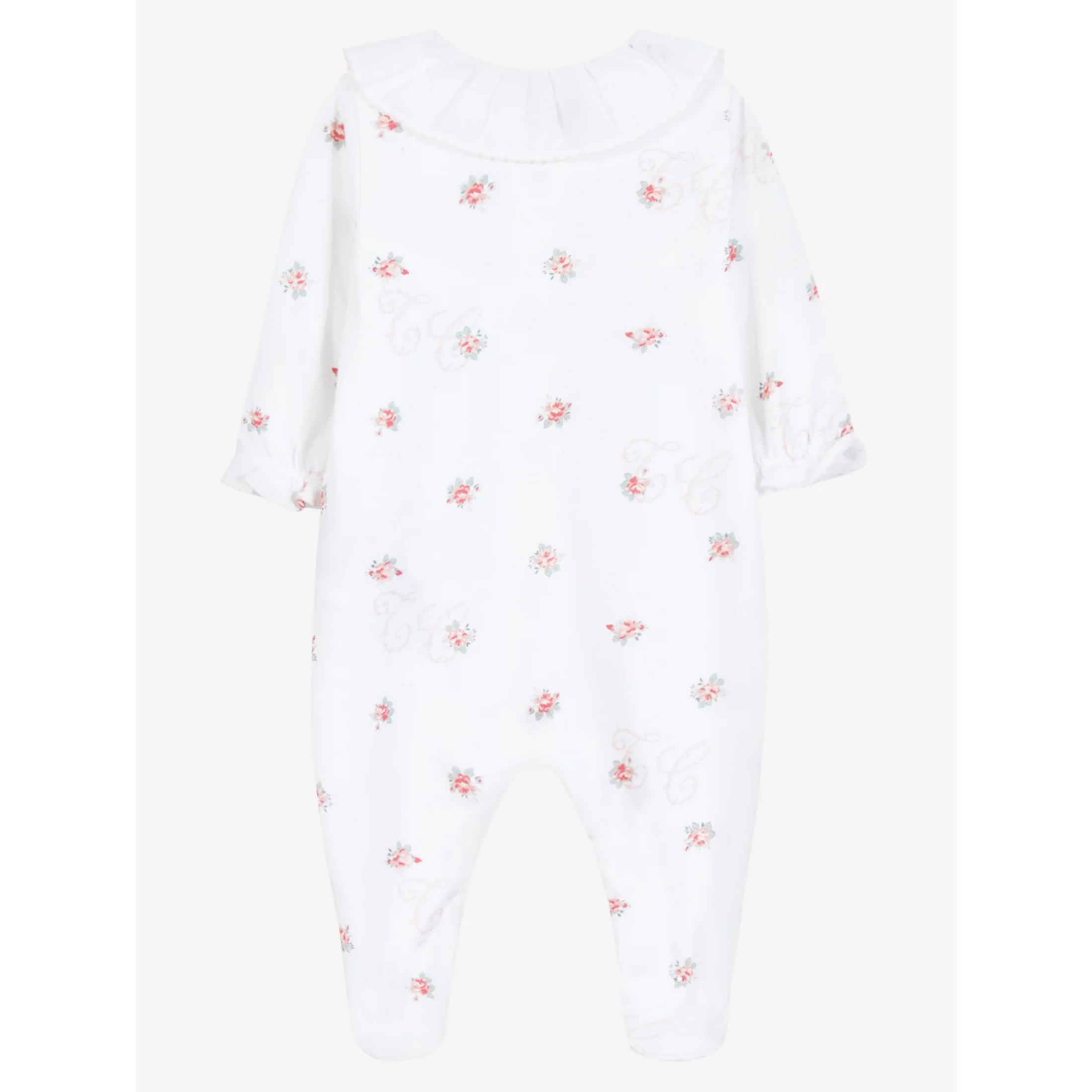 Baby onesie White with flowers