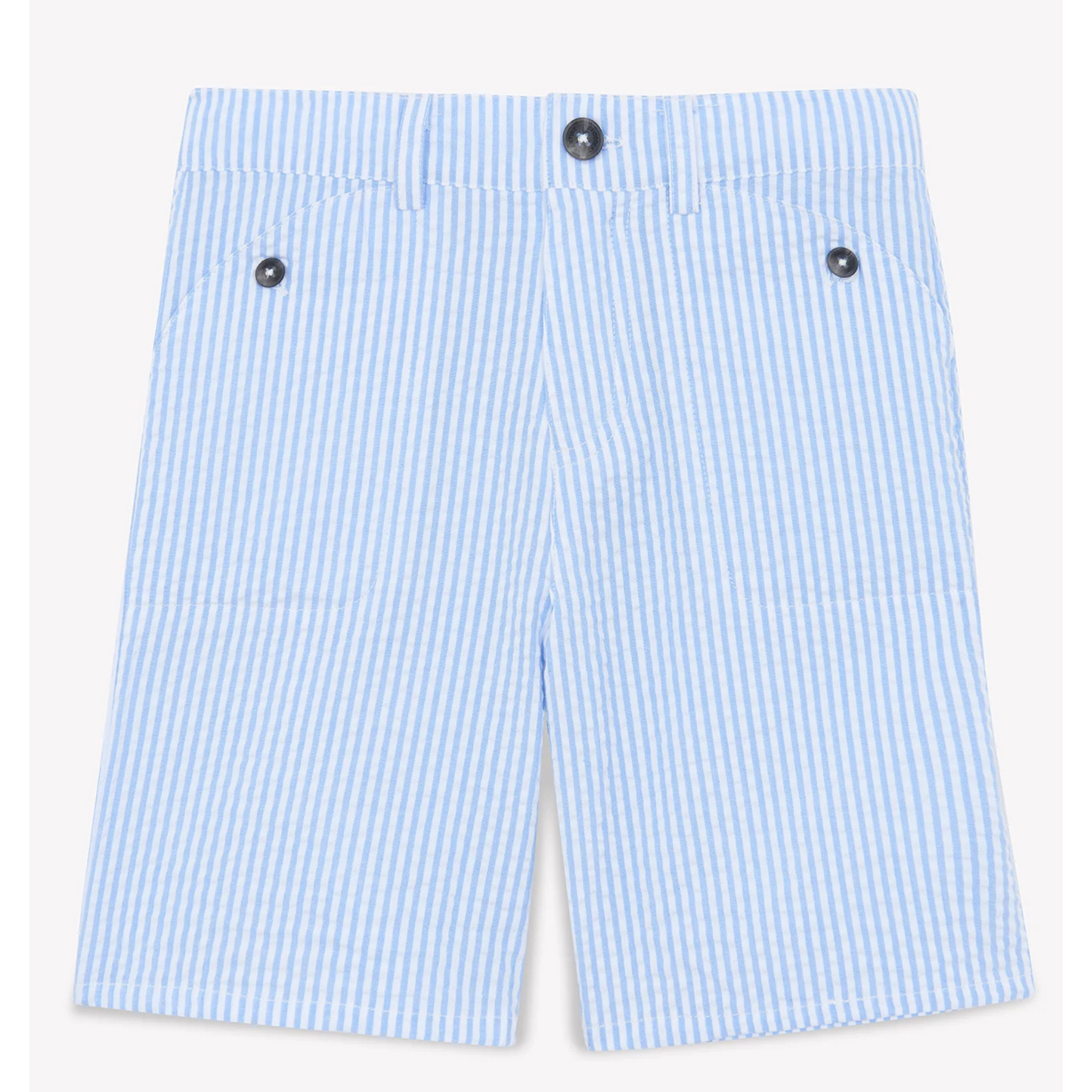 Boys shorts with stripes, light blue