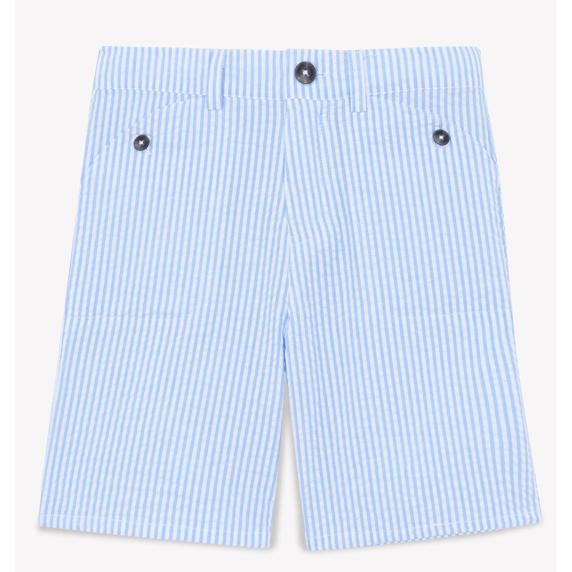 Παιδικό σορτς με ρίγες γαλάζιο