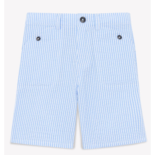 Παιδικό σορτς με ρίγες γαλάζιο