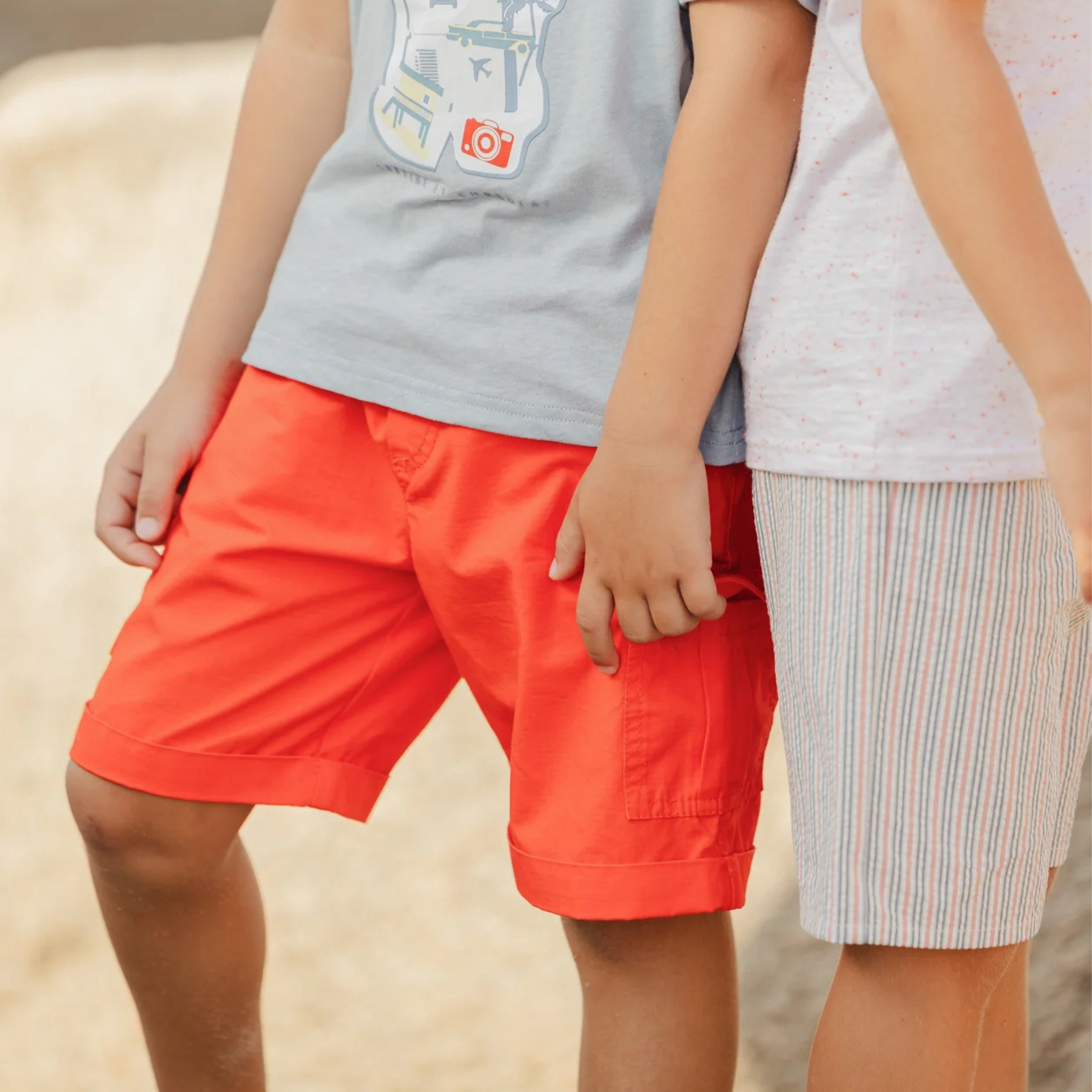 Boys shorts Spicy orange