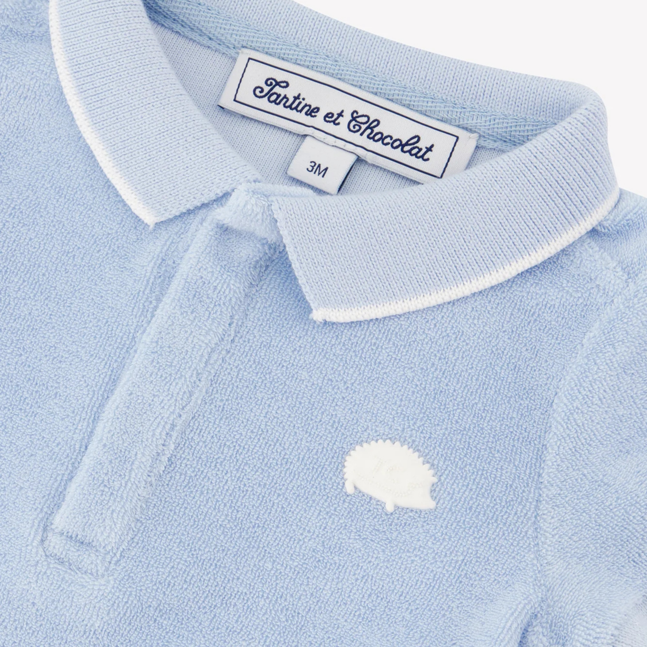 Baby polo shirt Light blue