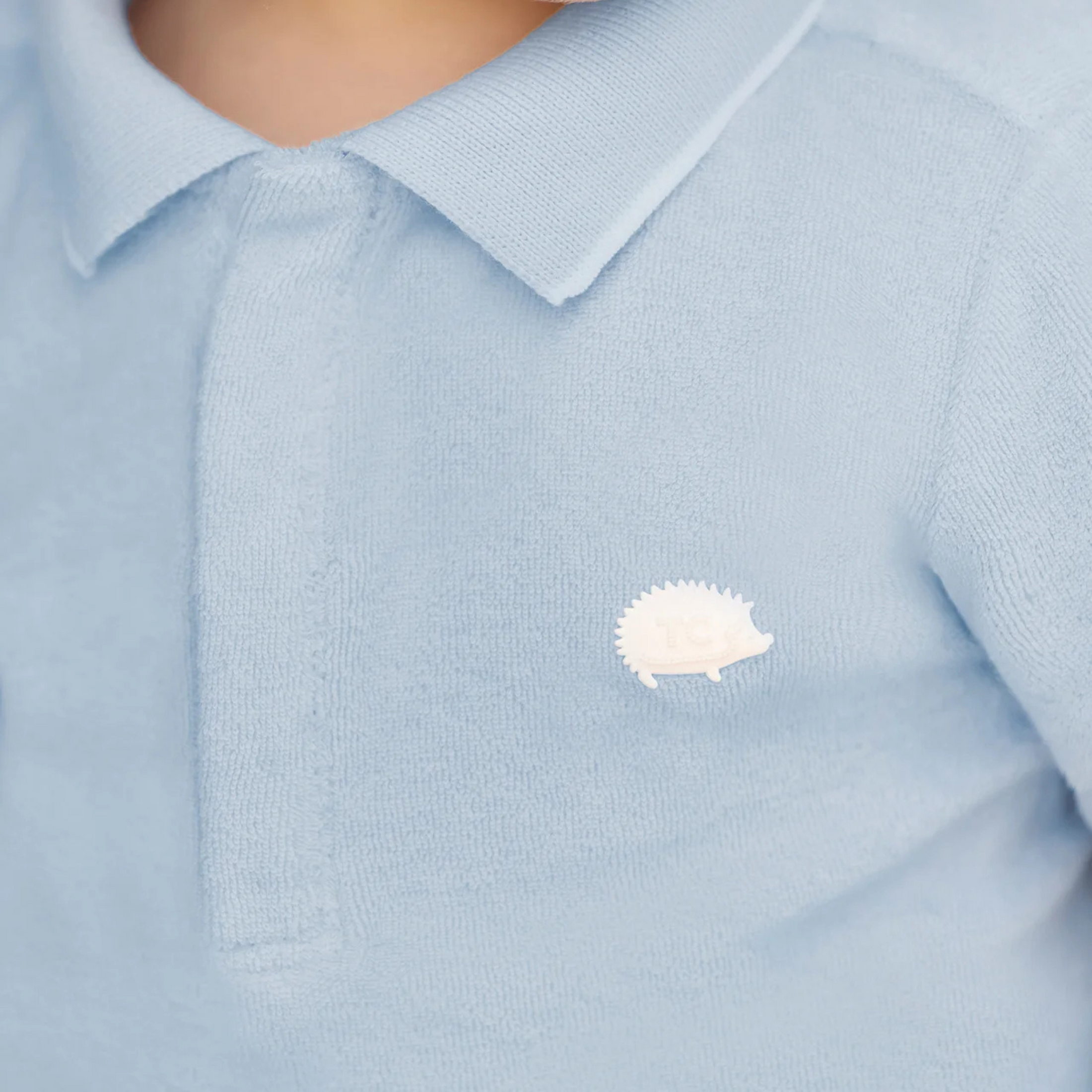 Baby polo shirt Light blue