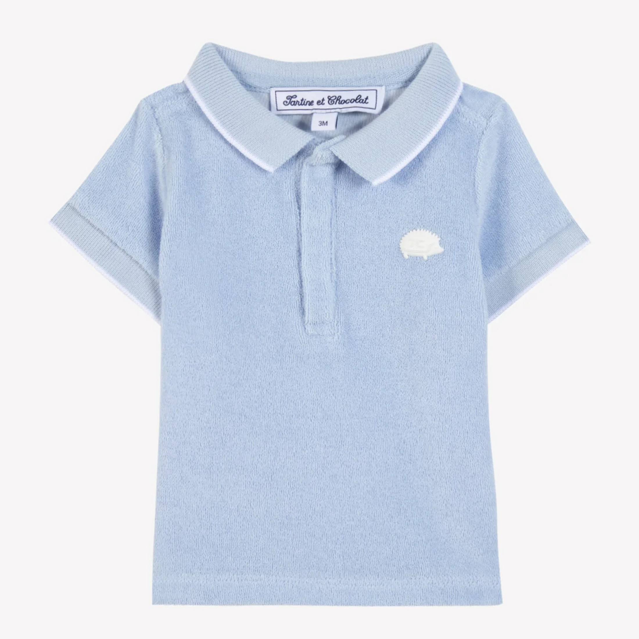 Baby polo shirt Light blue