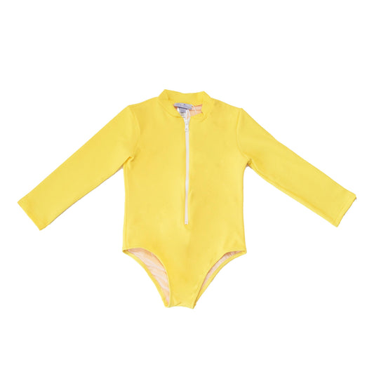 Παιδικό μαγιό μακρυμάνικο κίτρινο Perle d'azur