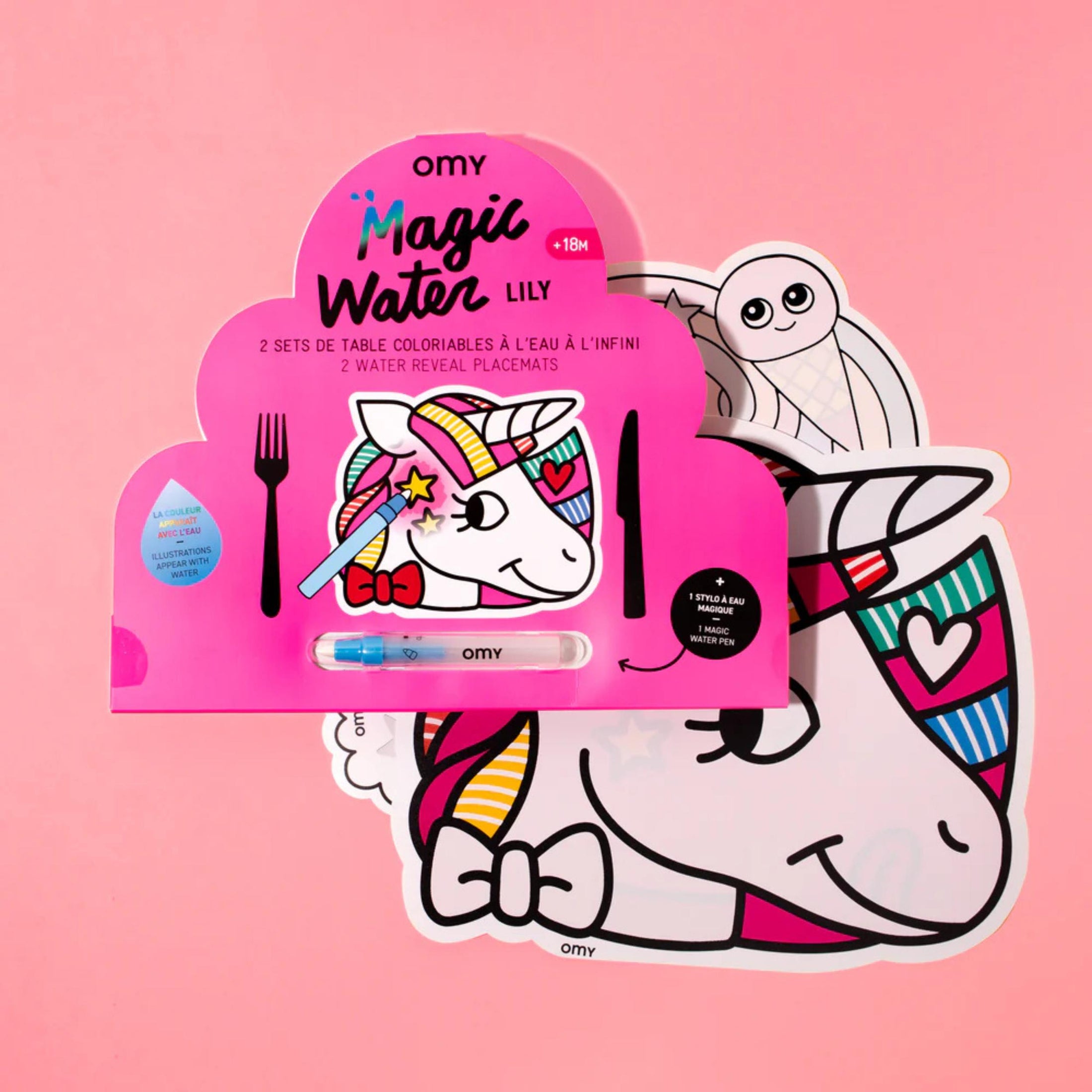 Παιδικό σουπλά ζωγραφικής με νερό Μονόκερος Omy