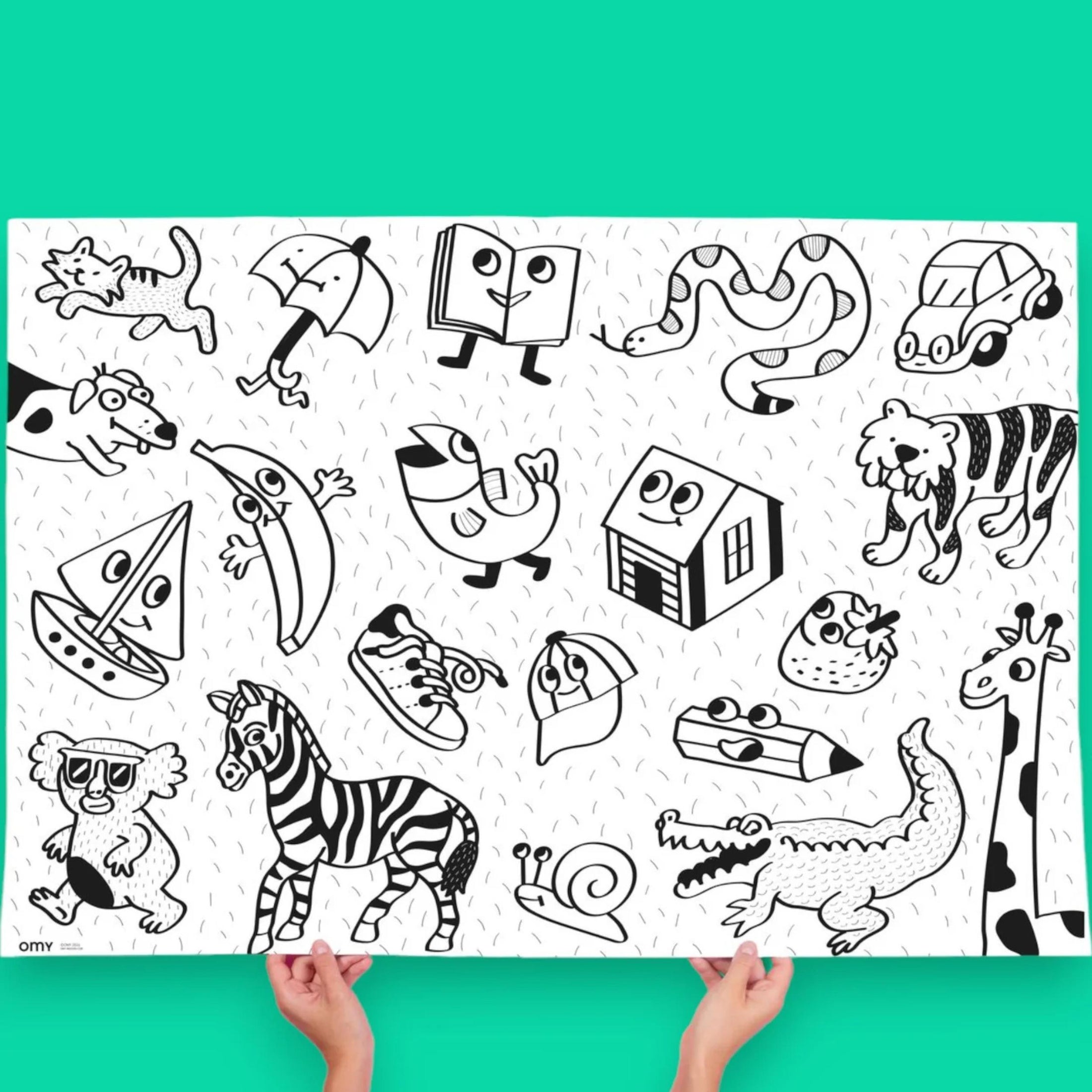 Παιδική αφίσα γίγας για ζωγραφική Η πρώτη μου δημιουργία