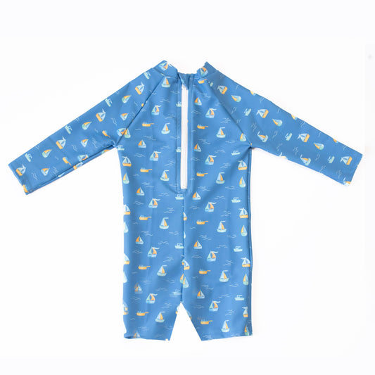 Βρεφικό ολόσωμο μαγιό Little boats Perle d'azur