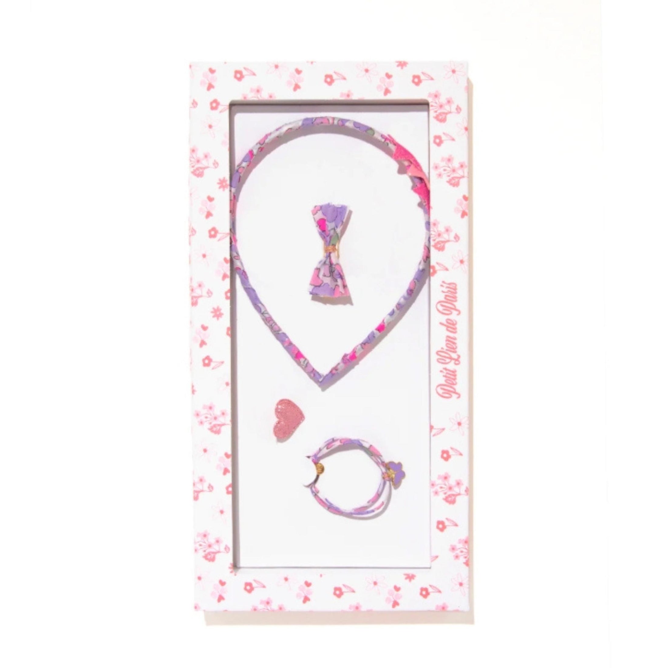 Παιδικό σετ μαλλιών και κοσμημάτων Betsy Fluo Lila