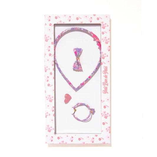 Παιδικό σετ μαλλιών και κοσμημάτων Betsy Fluo Lila