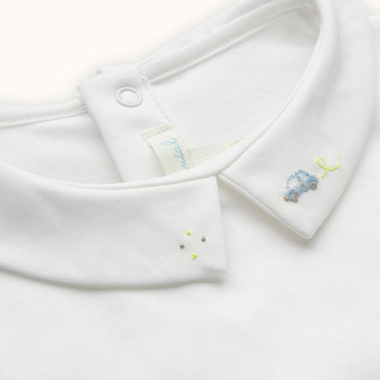 Βρεφικό φορμάκι με κέντημα Αυτοκίνητο