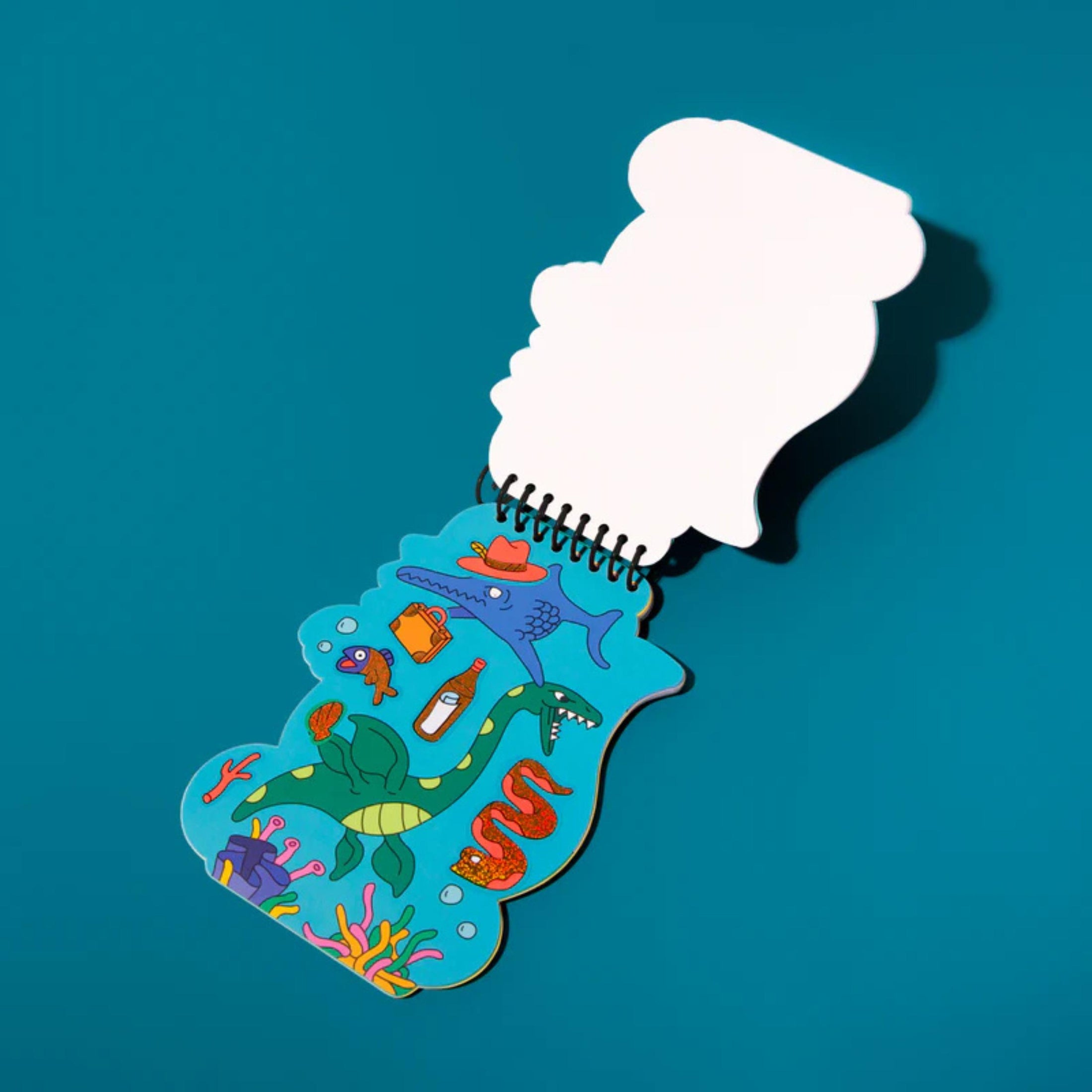 Παιδικό βιβλίο δραστηριοτήτων με αυτοκόλλητα Dino Omy