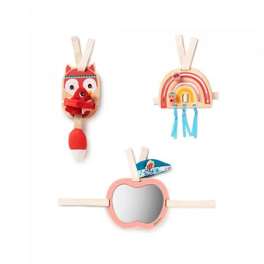 Παιδικό σετ 3 ξύλινων κρεμαστών παιχνιδιών Αλίς