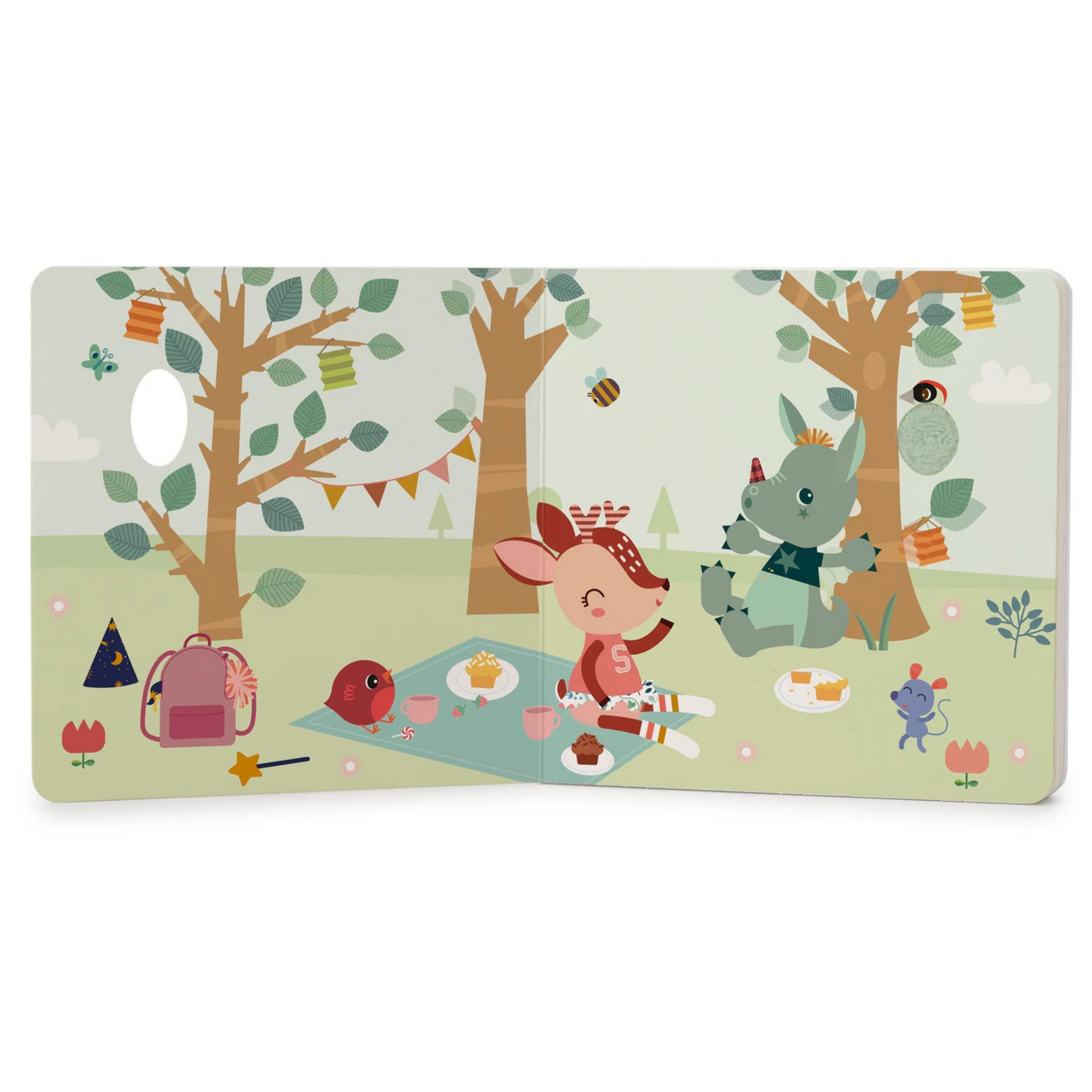 Παιδικό βιβλιαράκι αφής & ήχων Happy Forest