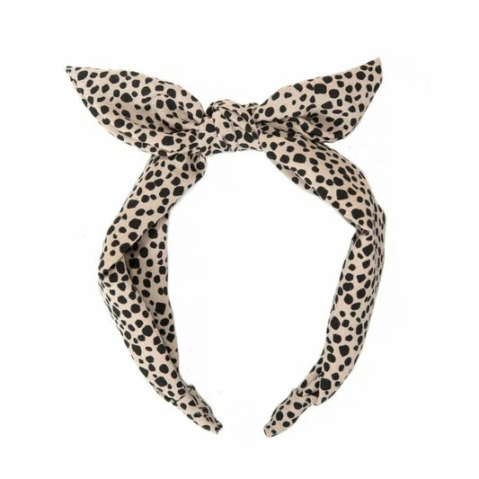 Παιδική στέκα μαλλιών Leopard Love Twisty Bow Rockahula