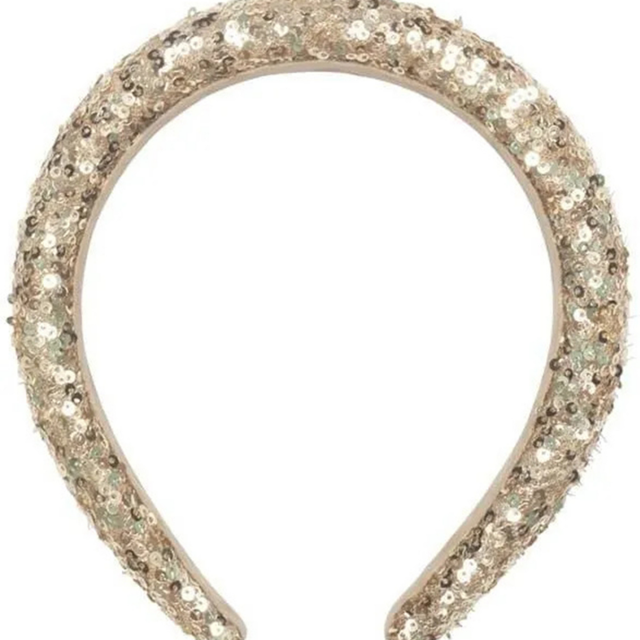 Παιδική στέκα μαλλιών Gold Sequin Padded