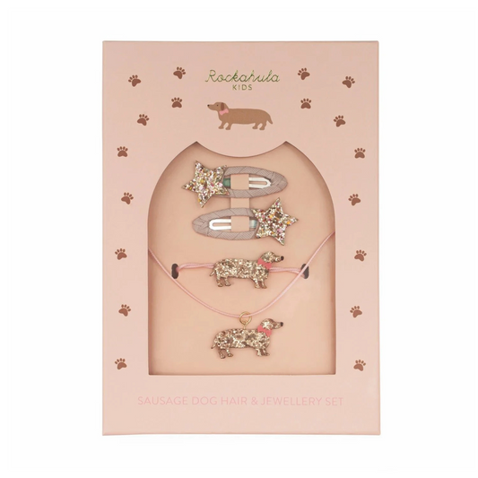 Παιδικό σετ μαλλιών και κοσμημάτων Sausage Dog Hair & Jewellery