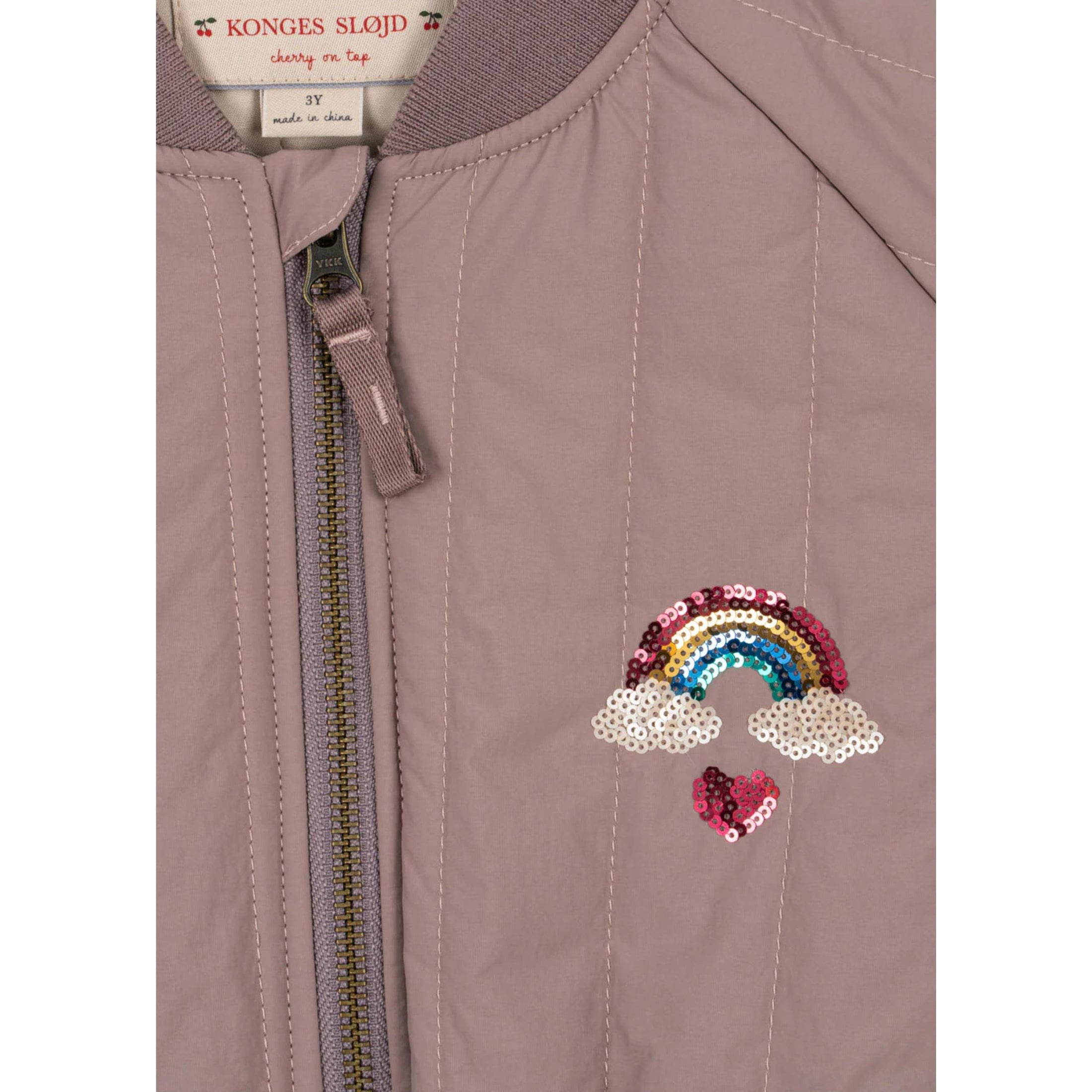 Παιδικό μπουφάν bomber με σχέδιο Ουράνιο Τόξο