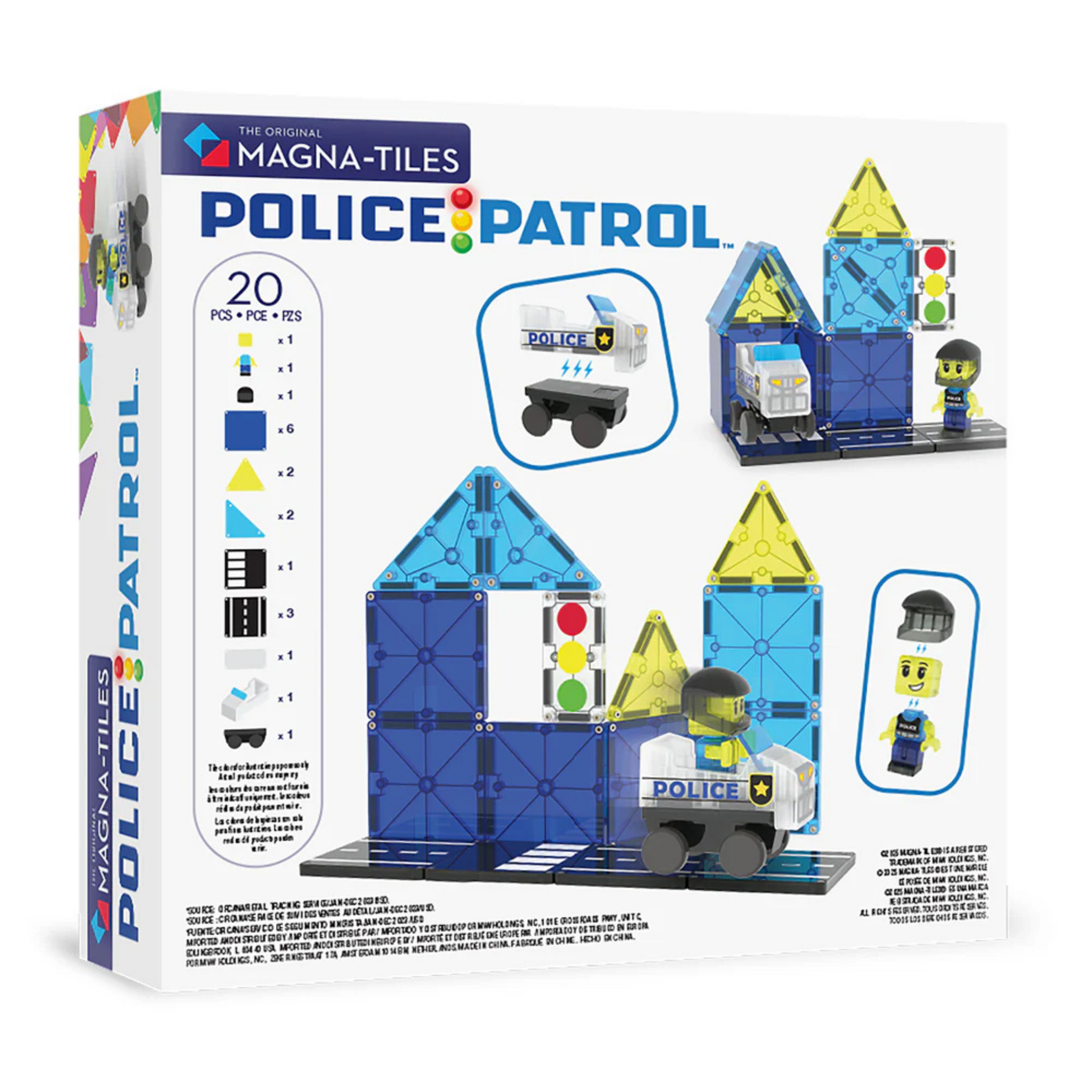 Μαγνητικό παιχνίδι Police Patrol 20 κομμάτια σετ