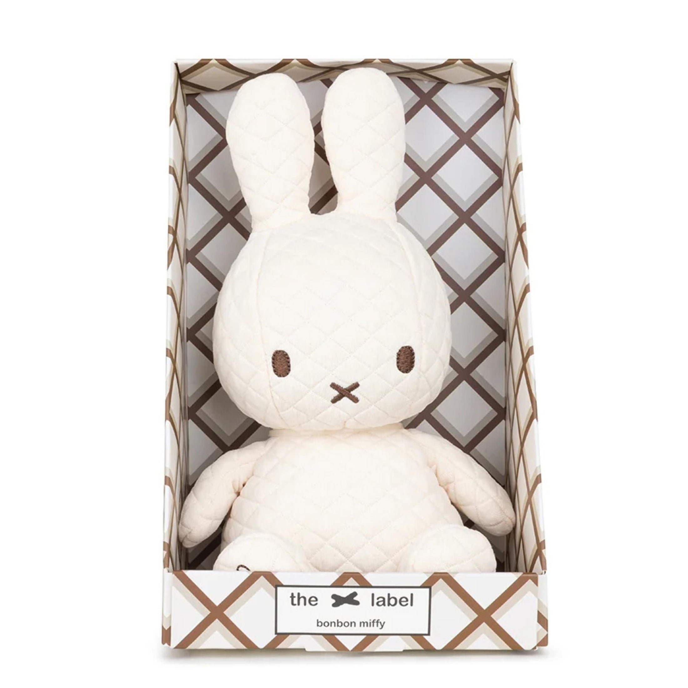 Παιδικό υφασμάτινο κουκλάκι BonBon Miffy Cream in giftbox 23cm-9''