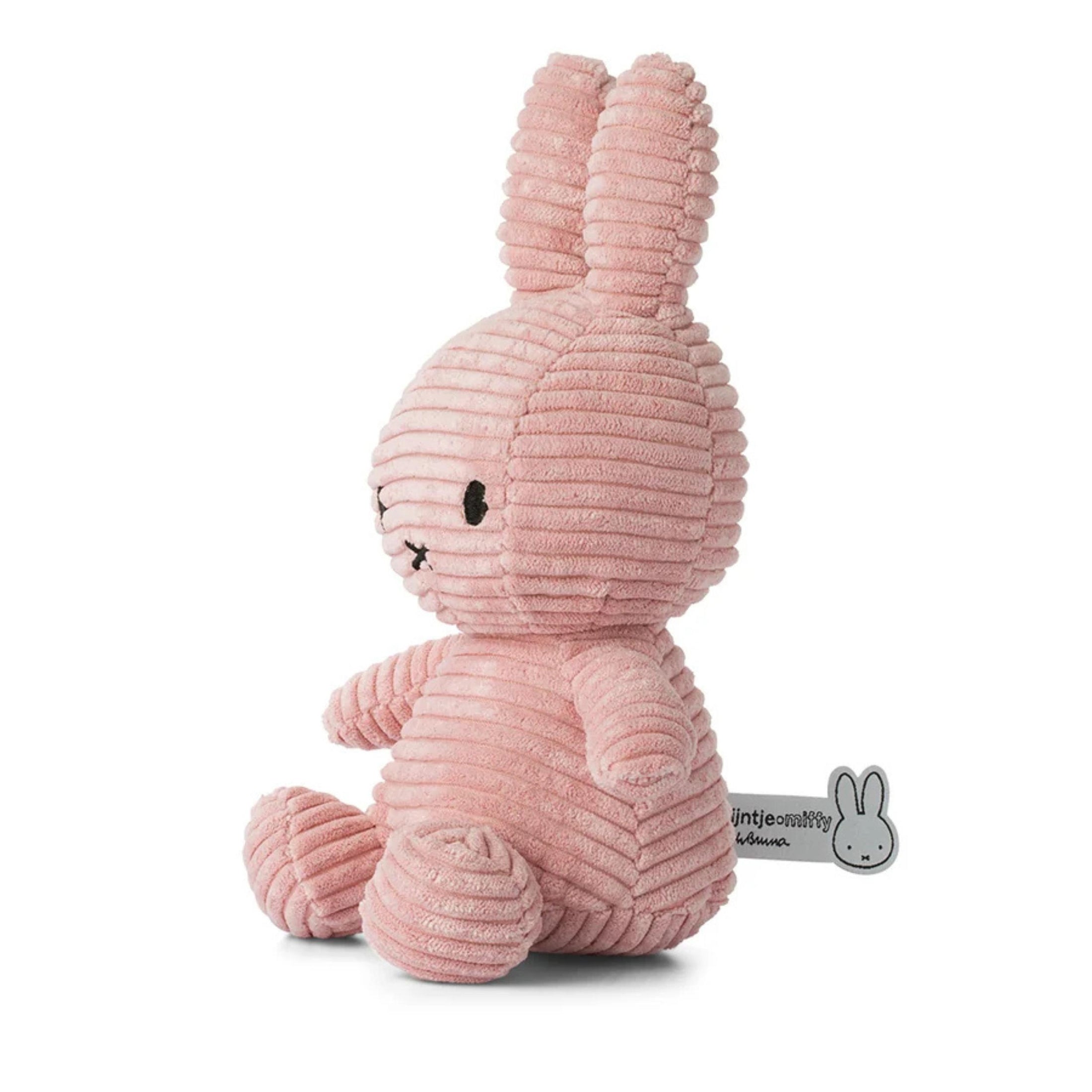Παιδικό υφασμάτινο κουκλάκι Miffy κοτλέ ροζ οικολογικό Bon Ton