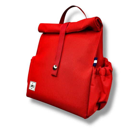 Παιδική τσάντα φαγητού Red με κόκκινα χερούλια