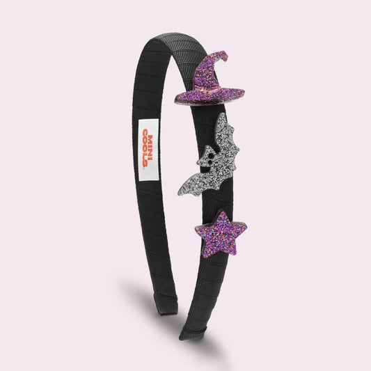 Παιδική στέκα μαλλιών με glitter Halloween