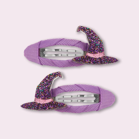 Παιδικά κλιπ μαλλιών Witch Hat