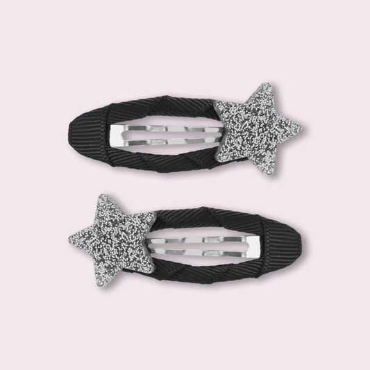 Παιδικά κλιπ μαλλιών Star Silver