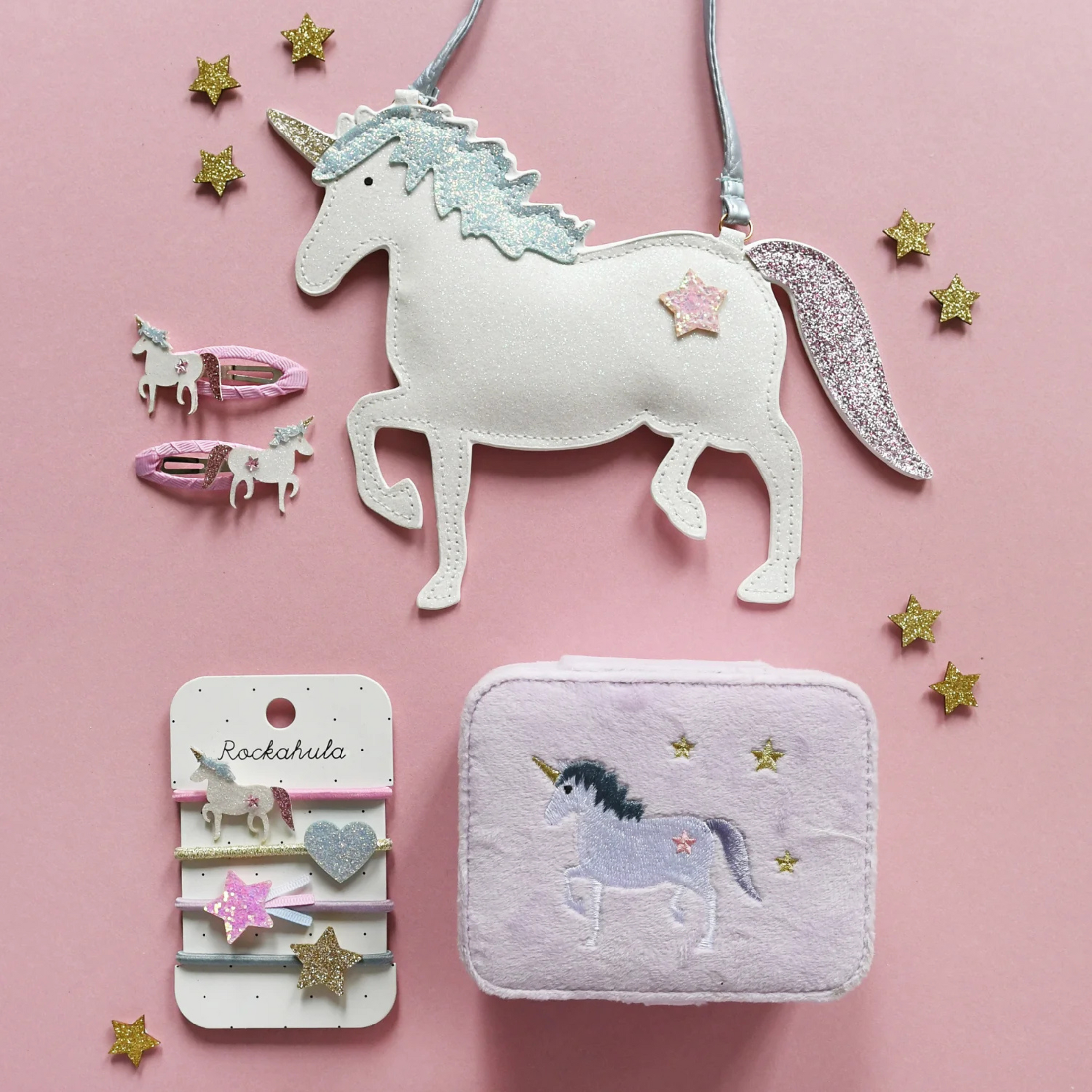 Παιδικά κλιπ μαλλιών Unicorn