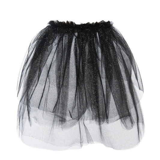 Παιδική φούστα μαύρη με γκλίτερ