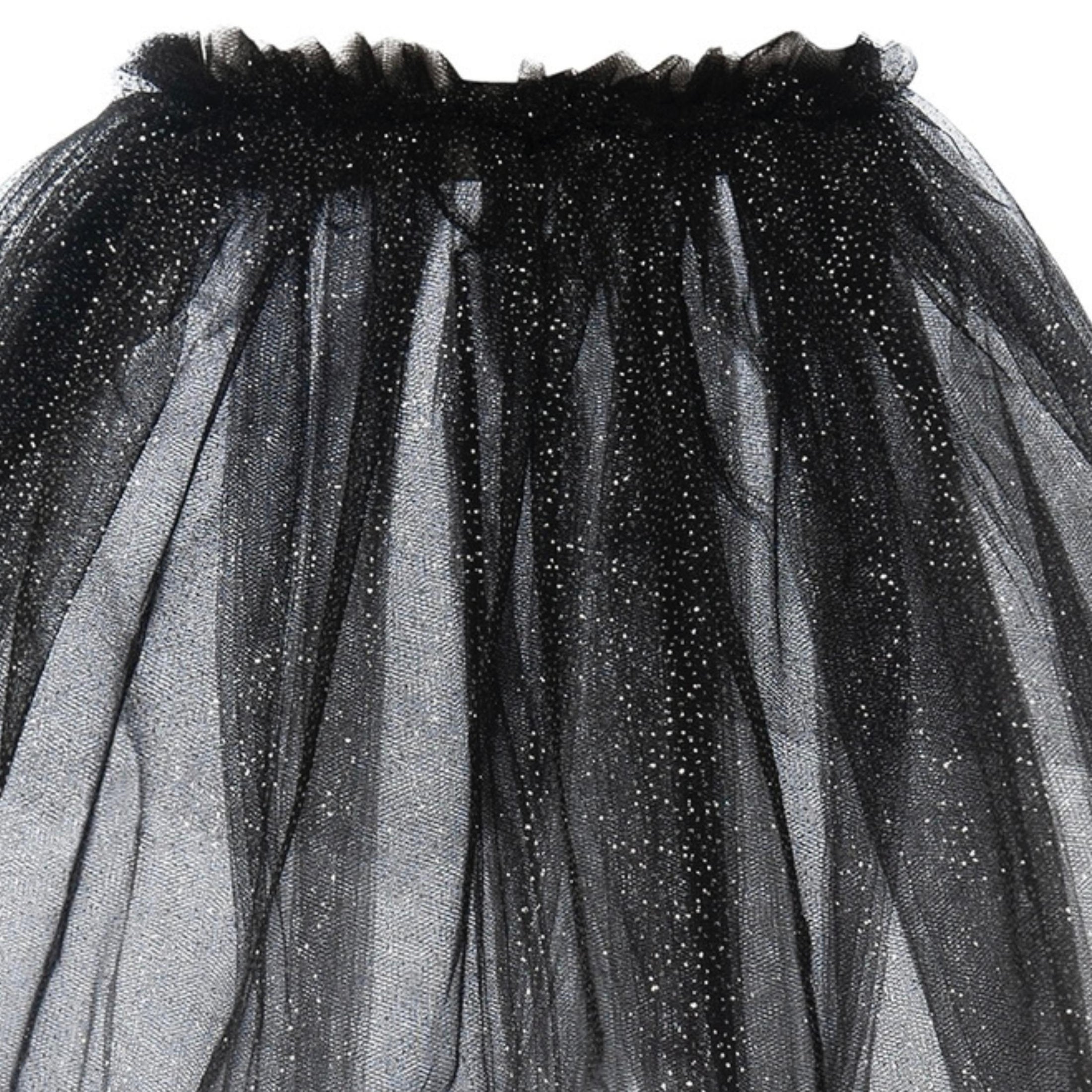 Παιδική φούστα μαύρη με γκλίτερ