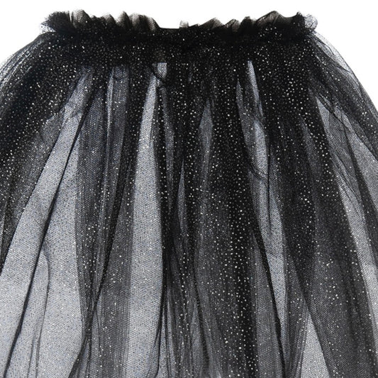 Παιδική φούστα μαύρη με γκλίτερ
