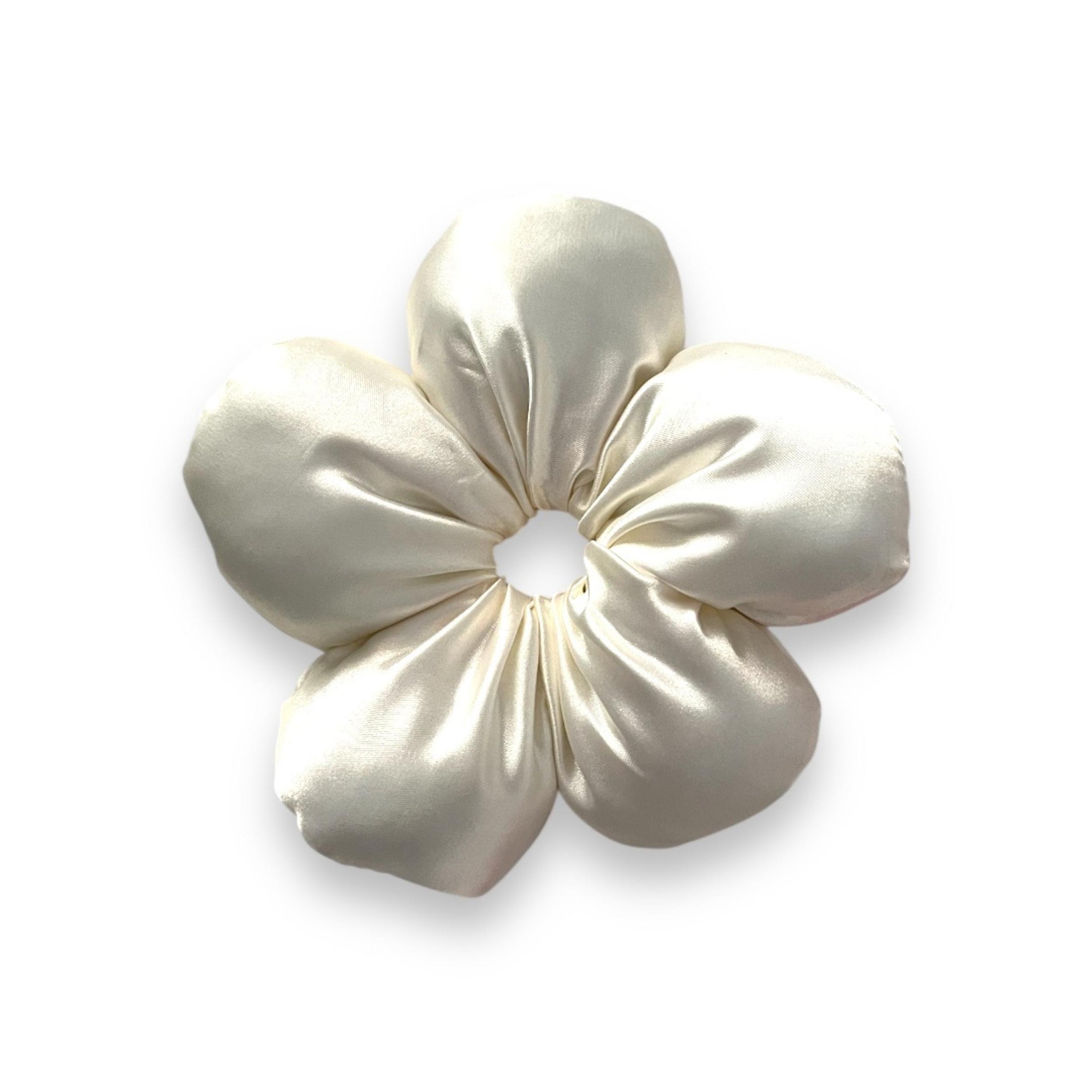Παιδικό scrunchie Flowers Cream