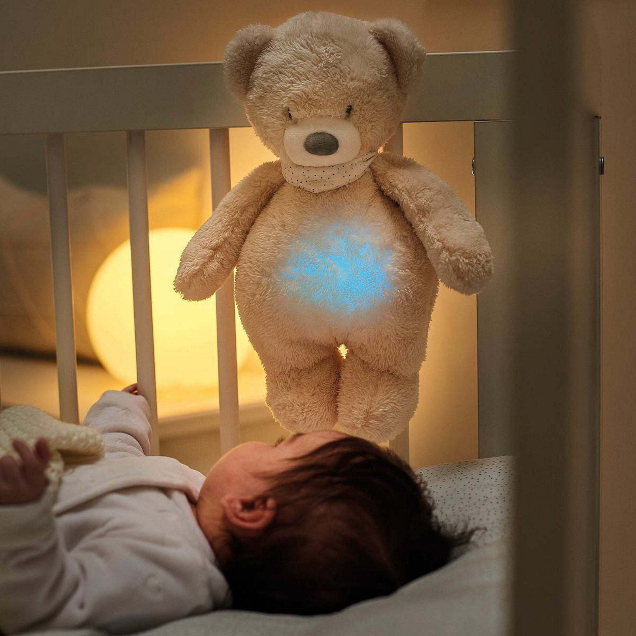 Βρεφικό παιχνίδι λούτρινο αρκουδάκι Sleepy μπεζ με Φως και Ήχους