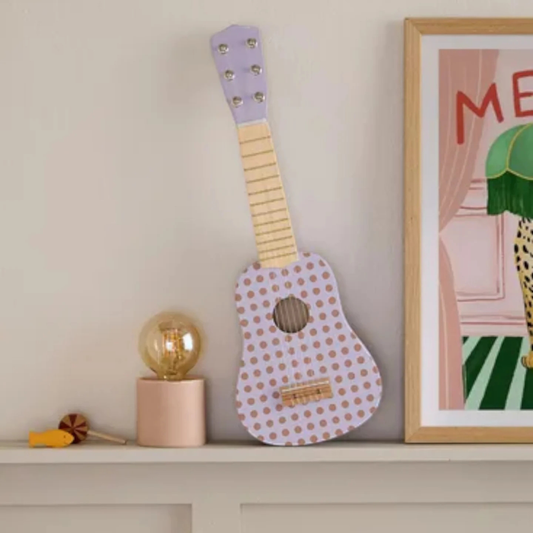 Παιδική ξύλινη κιθάρα Dot Lilac