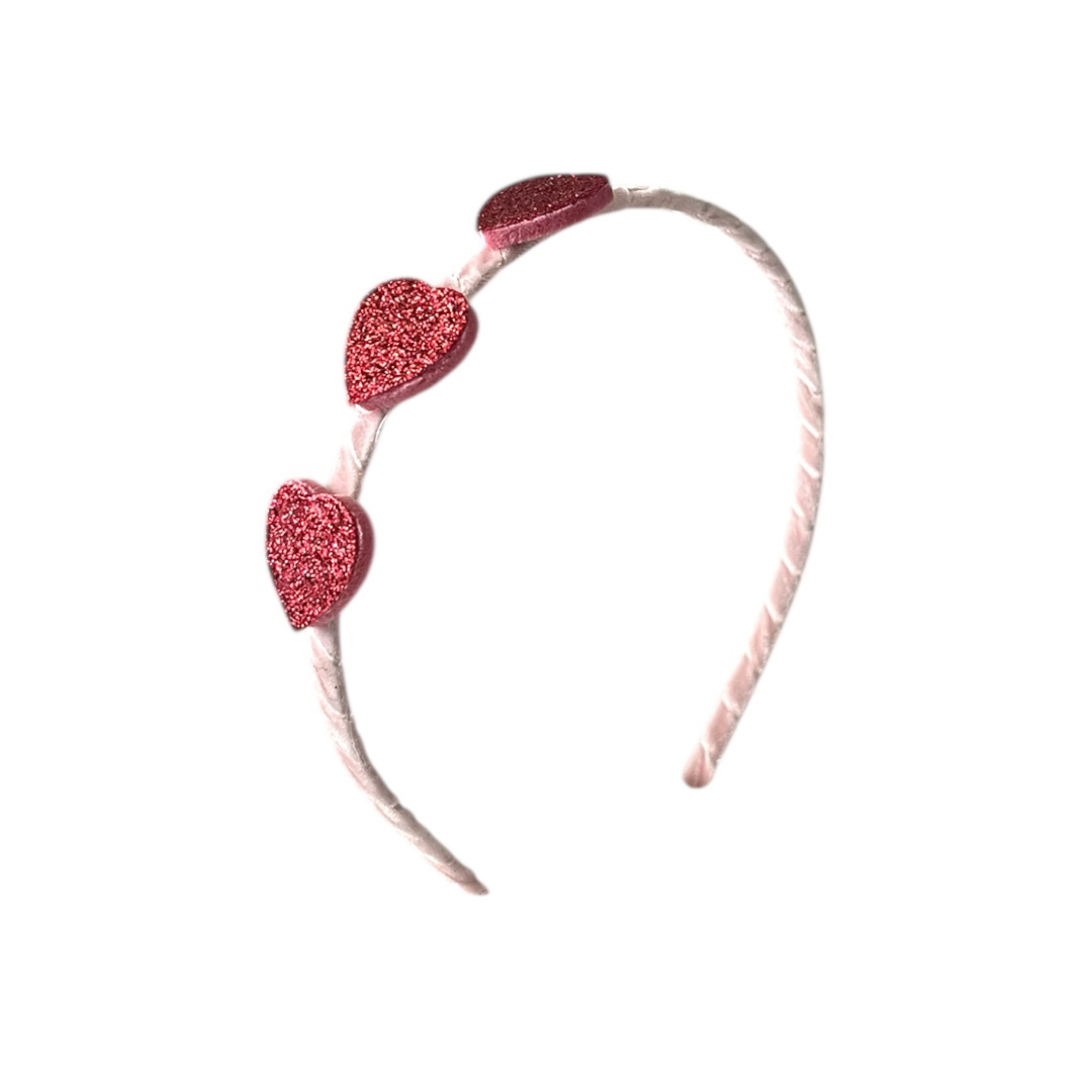 Παιδική στέκα μαλλιών γκλίτερ Mini Hearts