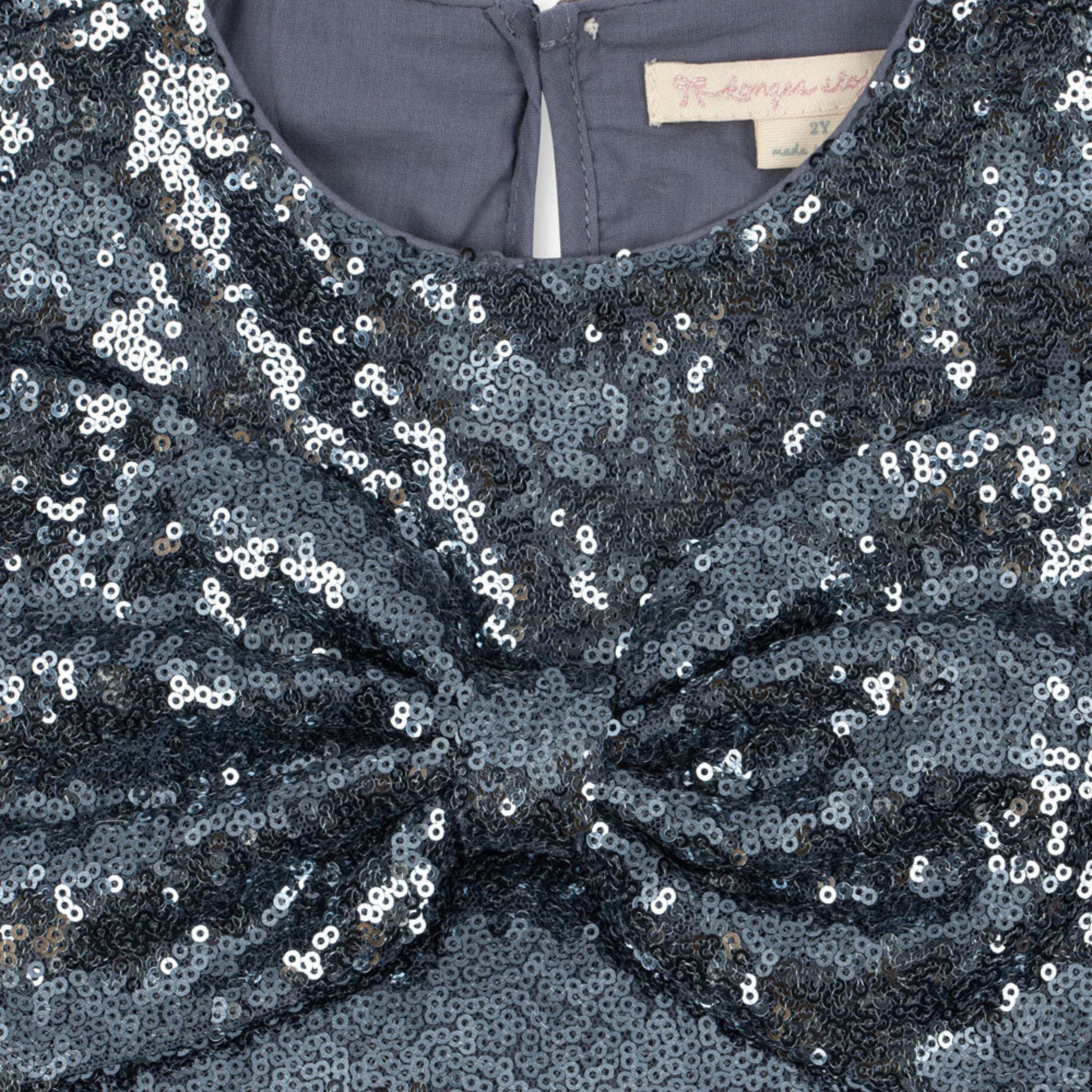 Παιδικό φόρεμα με παγιέτα Rosie Bel Air blue