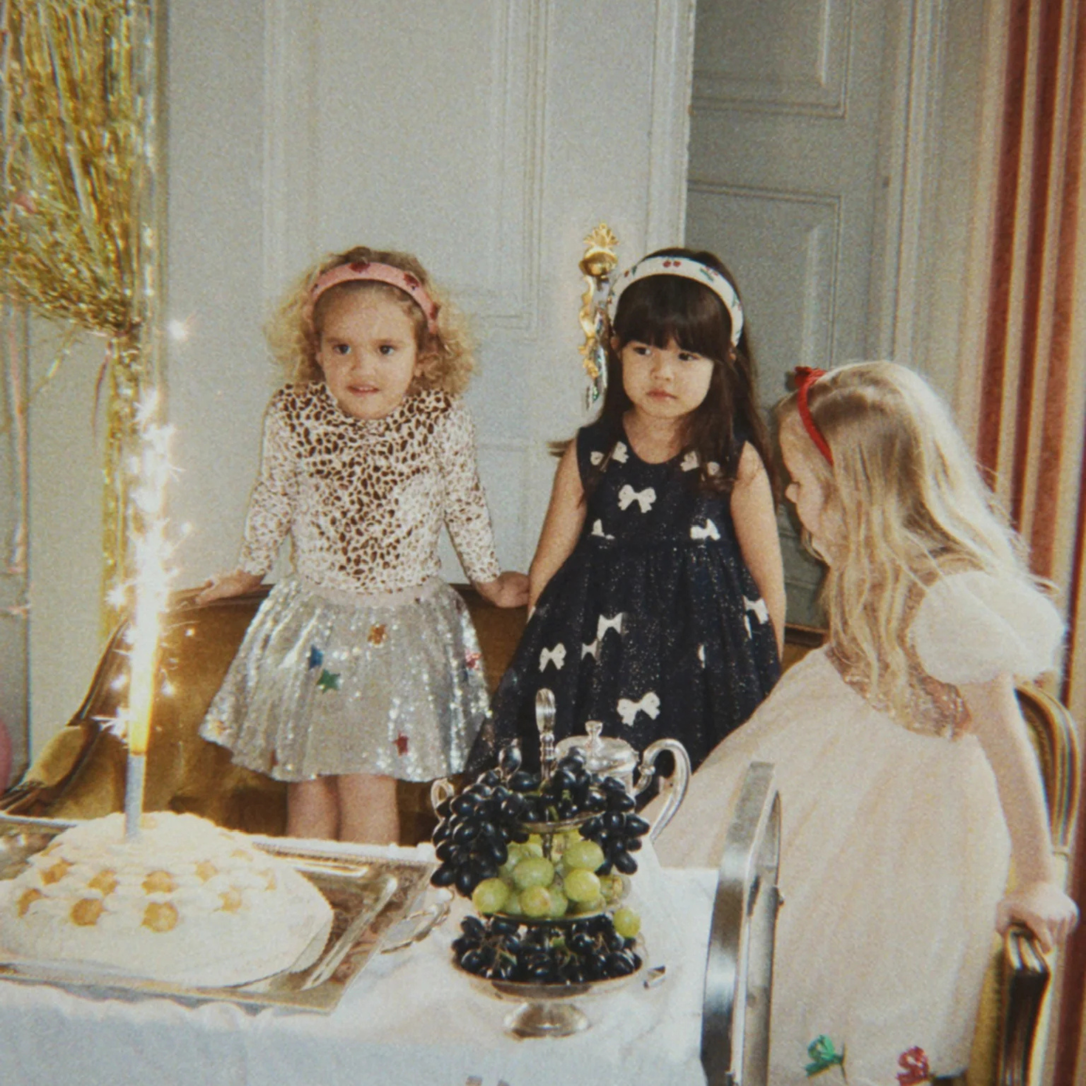 Παιδικό φόρεμα Yvonne με φιόγκους Night Sky