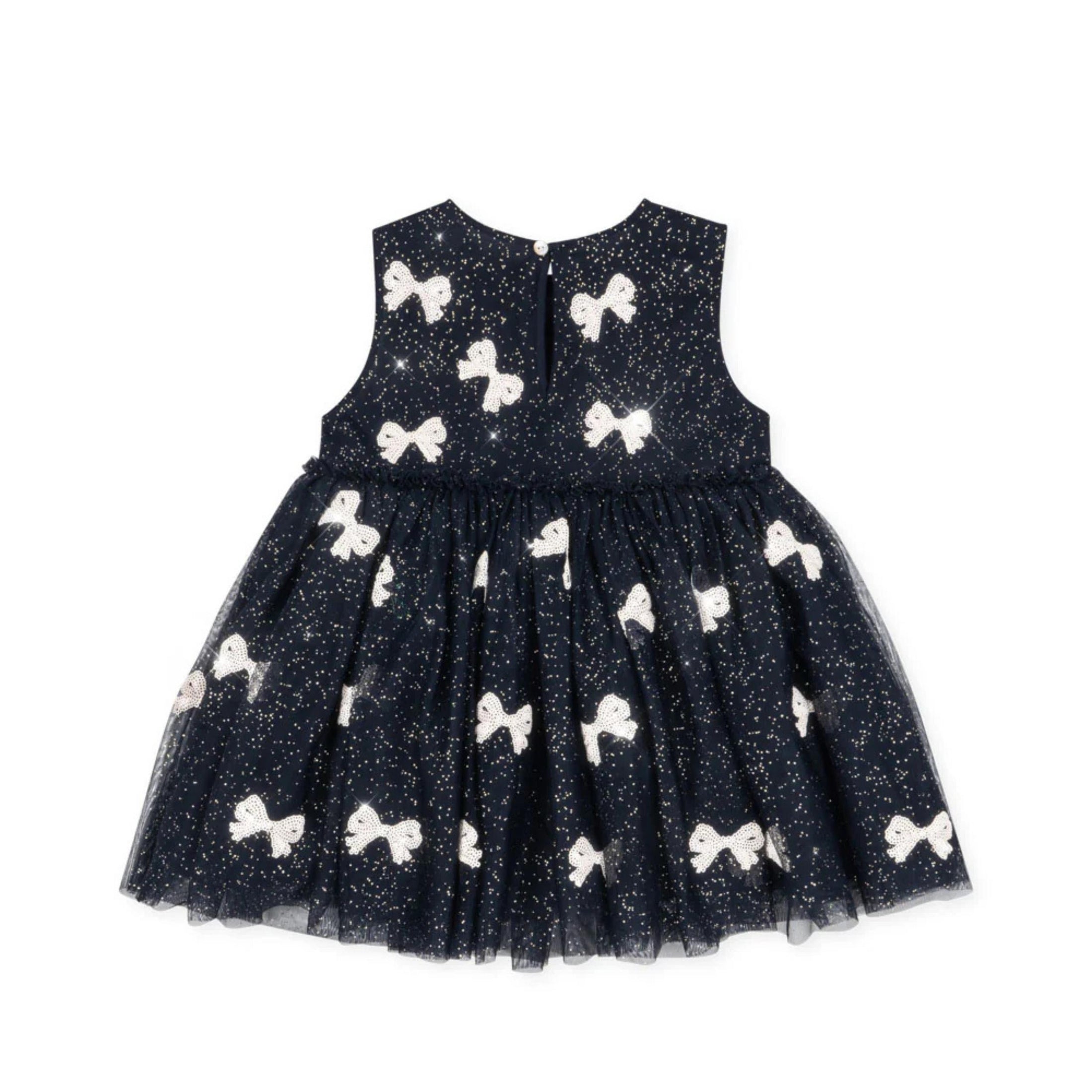 Παιδικό φόρεμα Yvonne με φιόγκους Night Sky