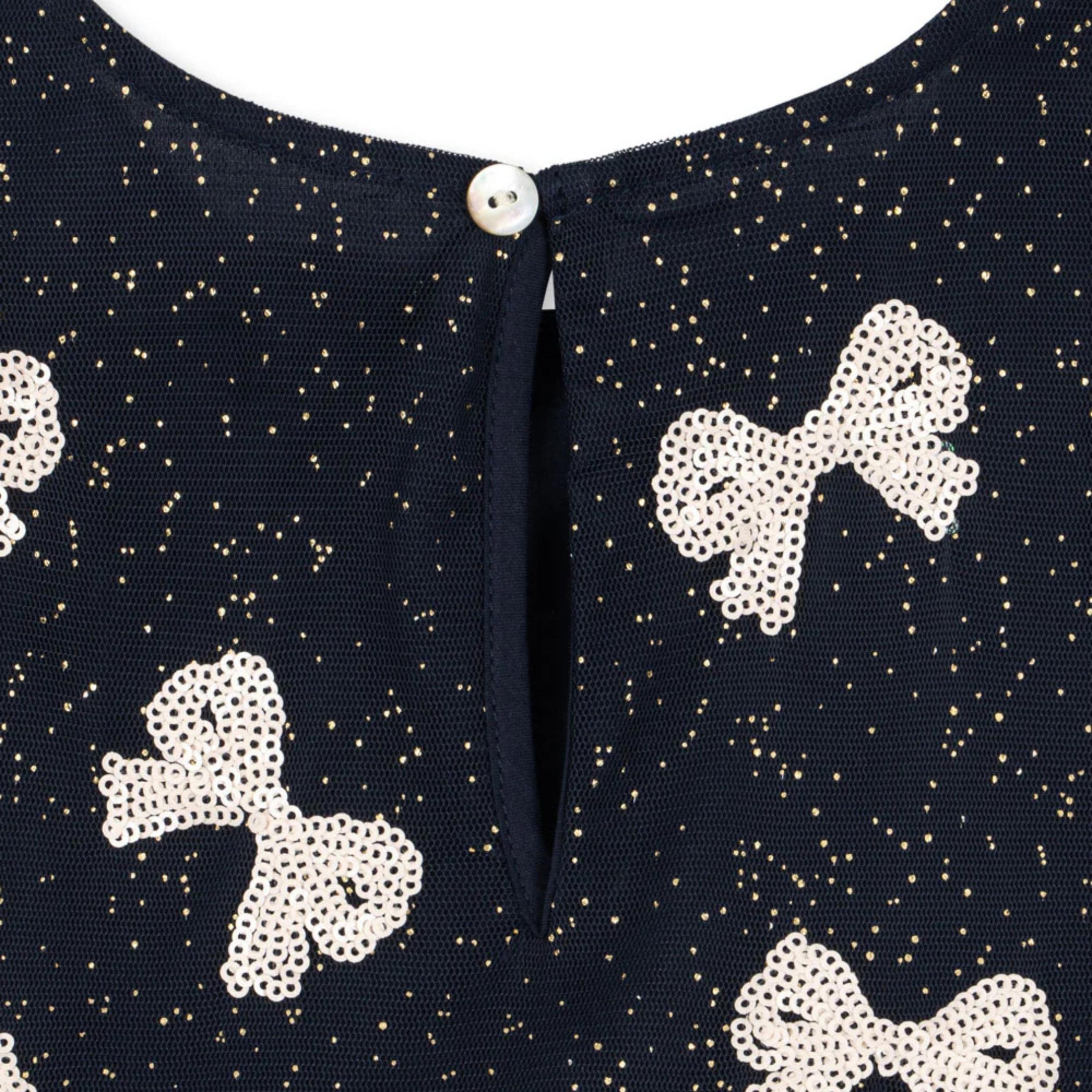 Παιδικό φόρεμα Yvonne με φιόγκους Night Sky