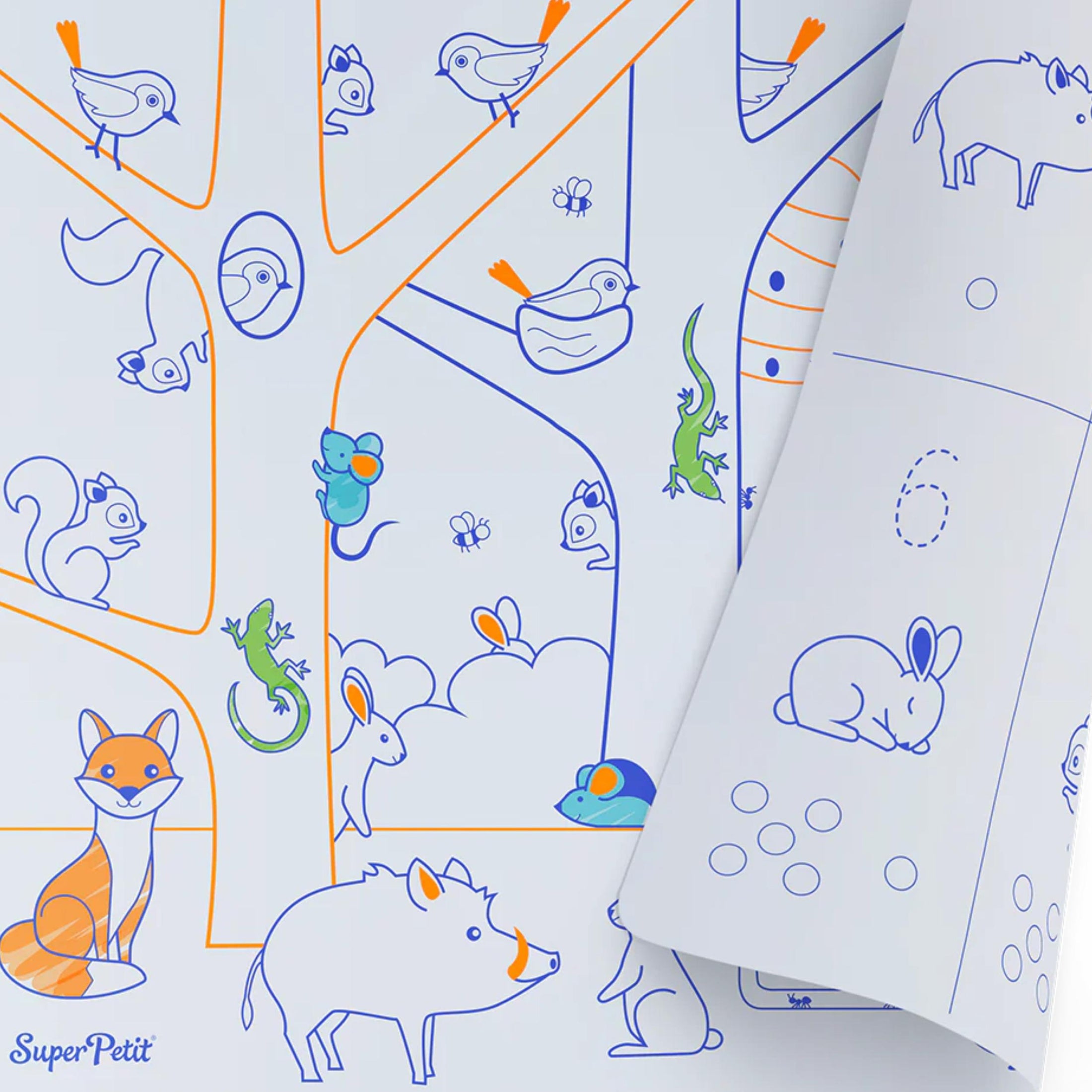 Παιδικό σουπλά σιλικόνης για ζωγραφική διπλής όψης Αριθμοί