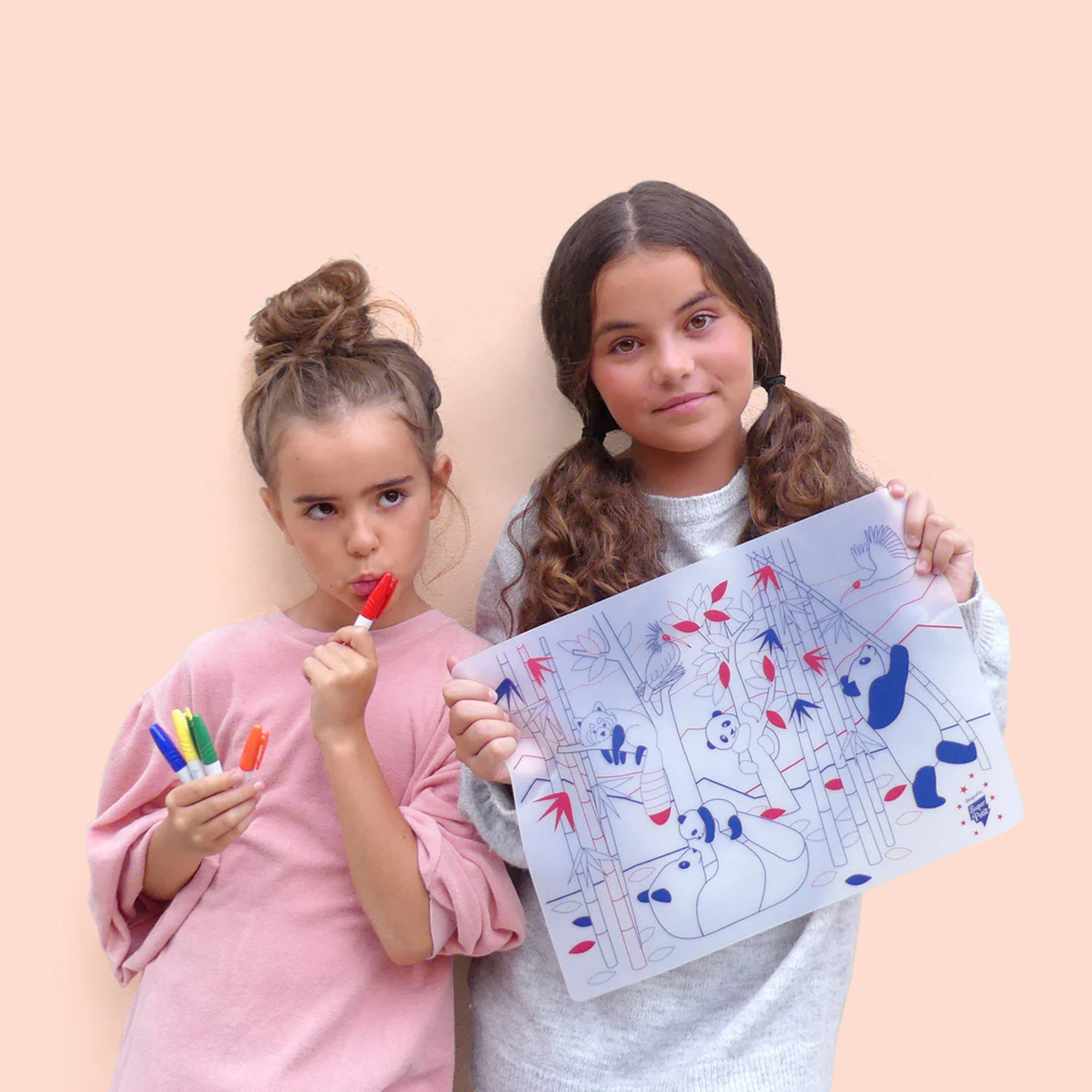 Παιδικό σουπλά σιλικόνης για ζωγραφική Panda Wildlife