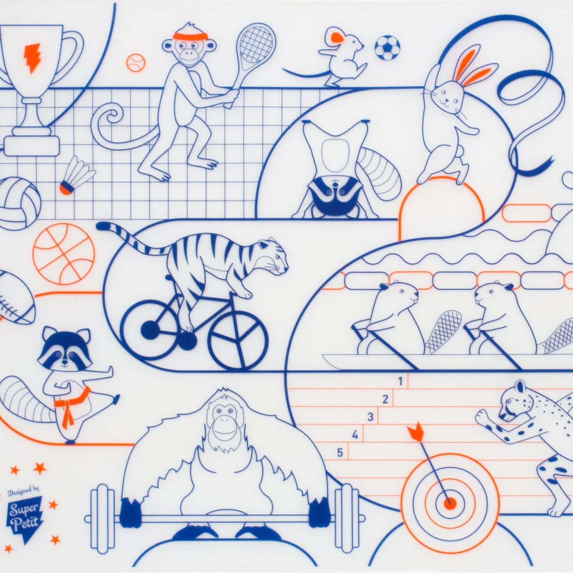 Παιδικό σουπλά σιλικόνης για ζωγραφική Ολυμπιακά Αθλήματα