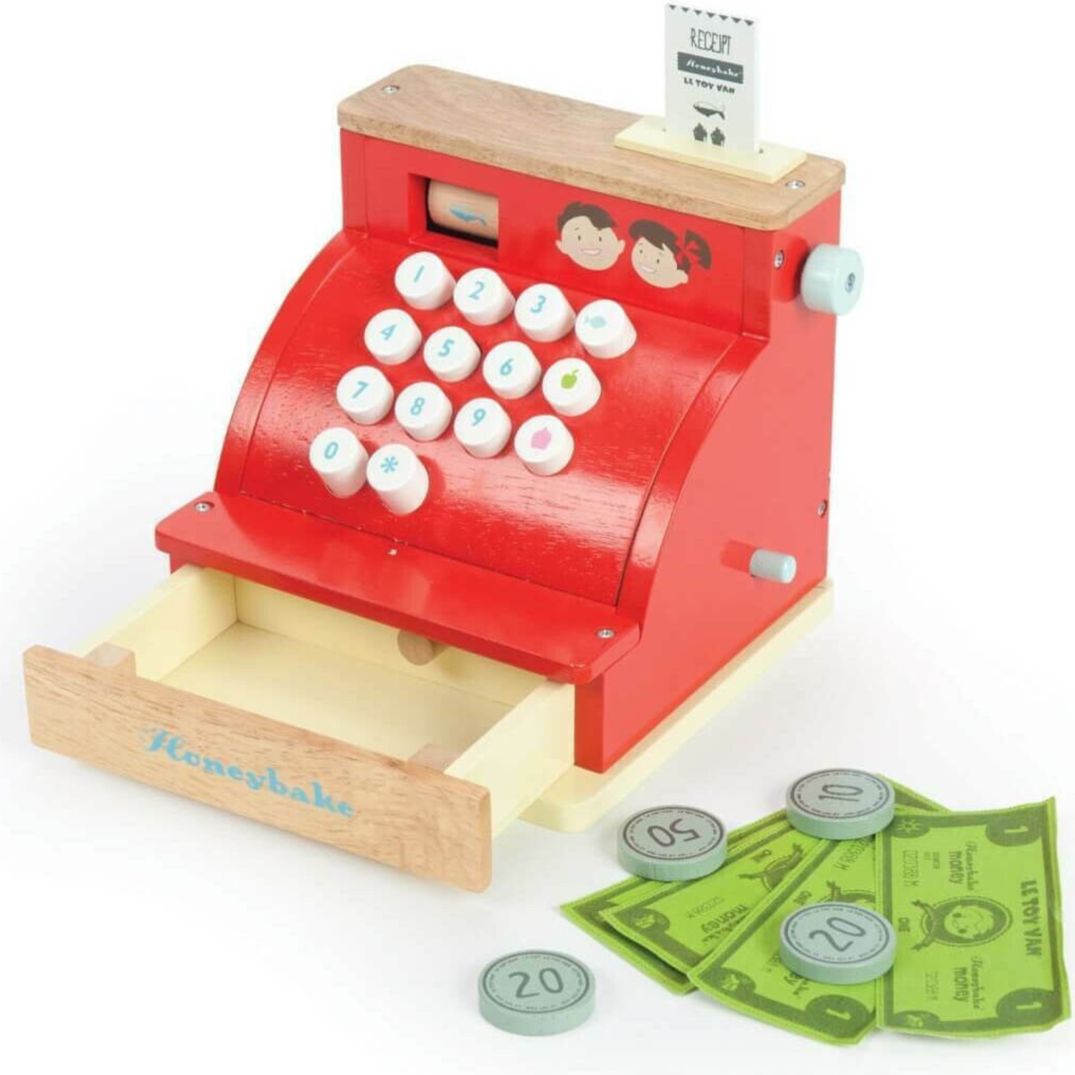 Παιδικό ξύλινο παιχνίδι Ταμειακή μηχανή