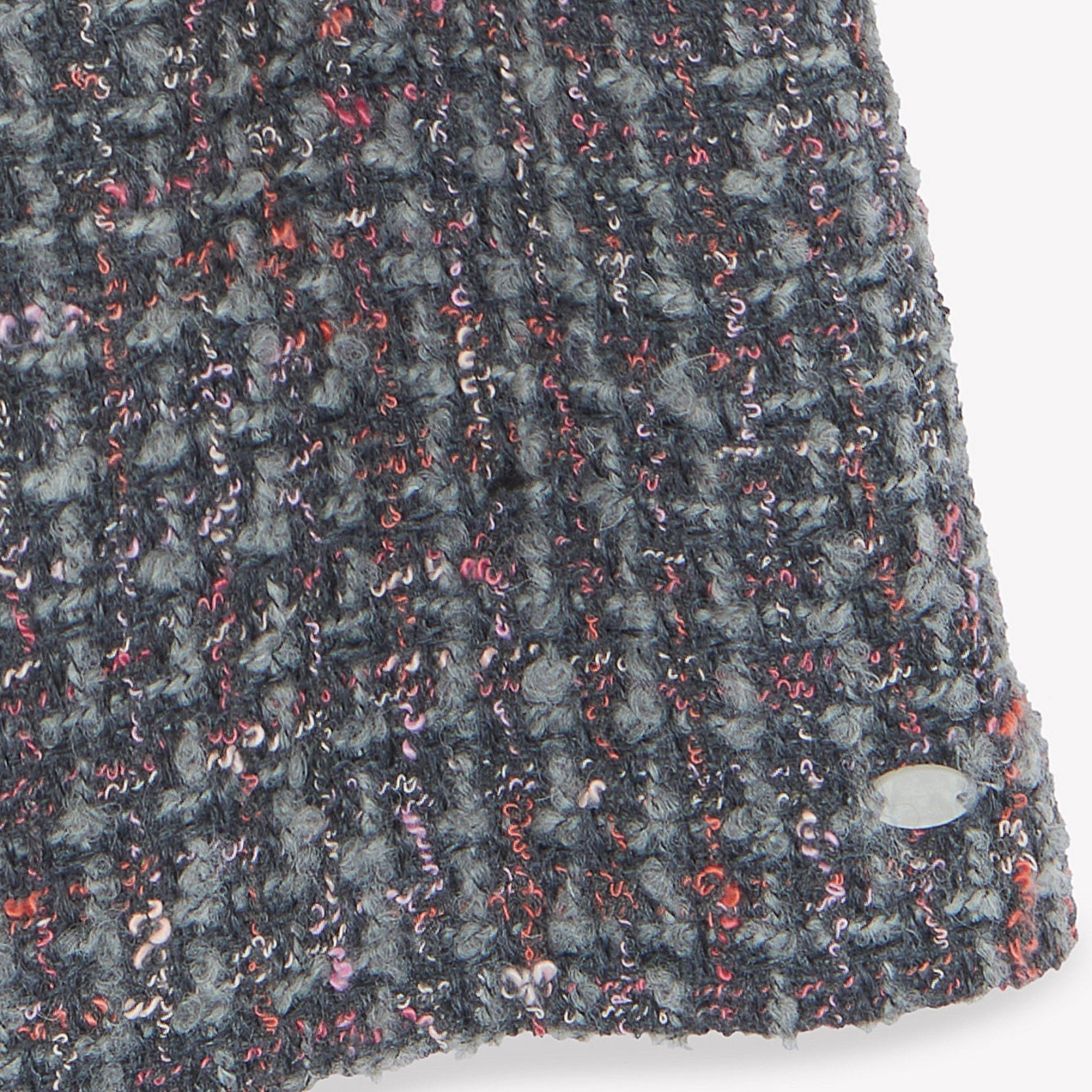 Παιδικό φόρεμα τουίντ με χρυσά κουμπιά