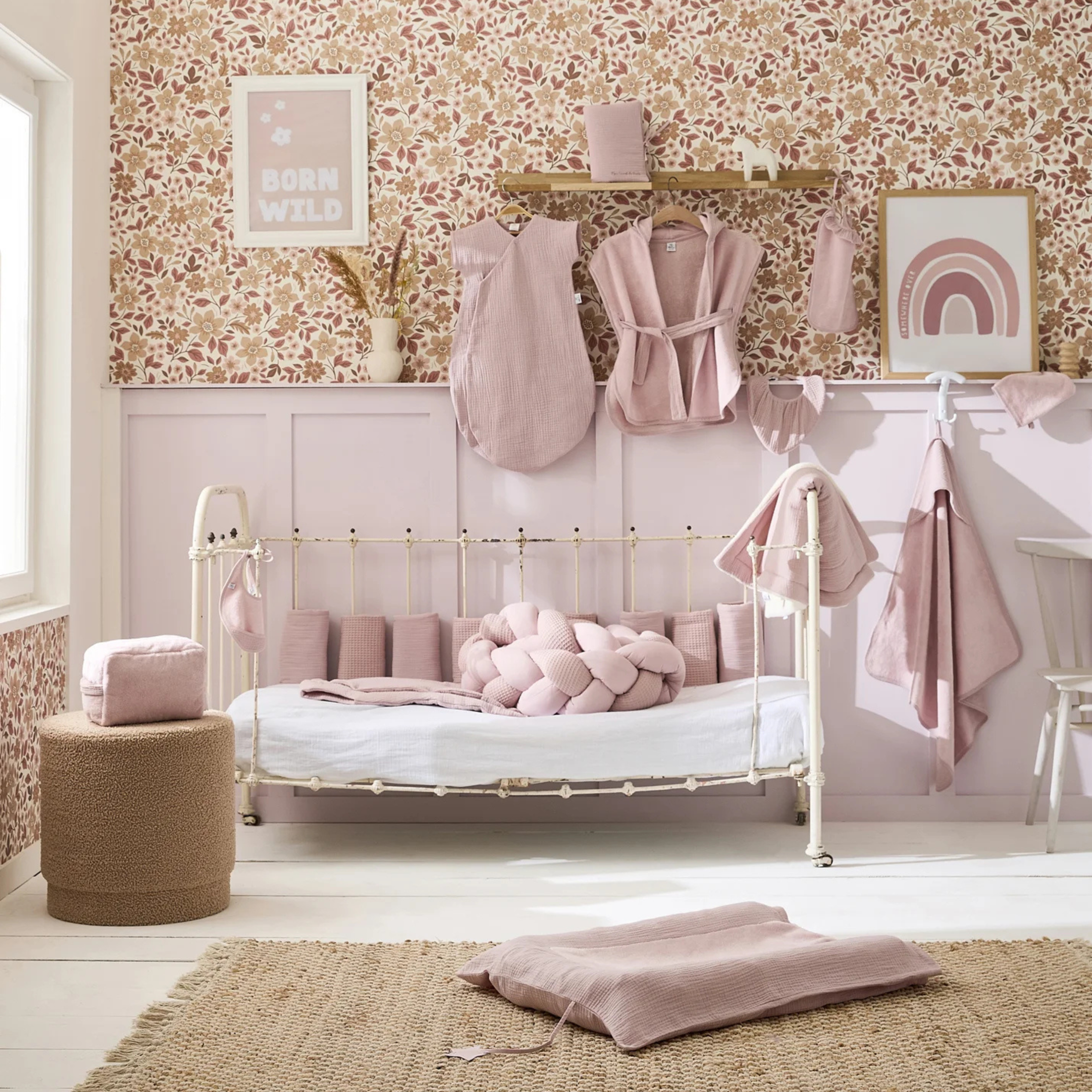 Παιδικό μπουρνούζι Ροζ από 2 έως 4 ετών