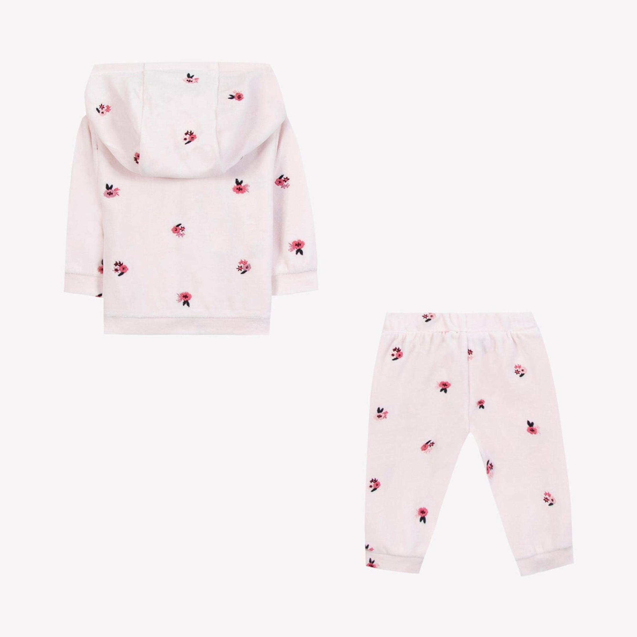 Παιδικό σετ φόρμας ροζ βελούδο